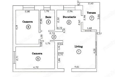 Apartament cu 3 camere semidecomandat în Dumbrăvița - 1