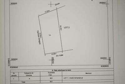 Teren de 601 mp, în Exterior Vest
