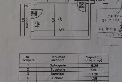 Apartament cu 2 camere decomandat în Ultracentral