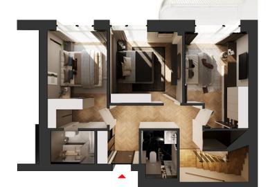 Penthouse cu 4 camere în Theodor Pallady - 4