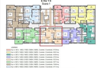 Apartament cu 2 camere semidecomandat în Republicii - 5