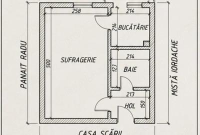 Garsonieră decomandată în Central - 1