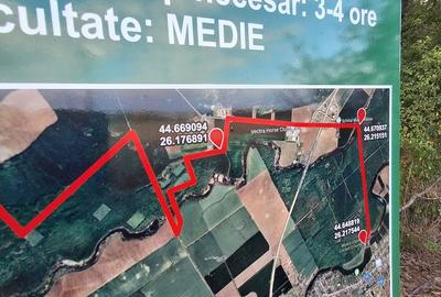 Teren de 3500 mp, în Snagov
