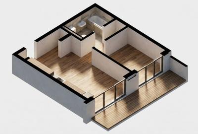 Apartament cu 2 camere semidecomandat în Dâmbul Rotund
