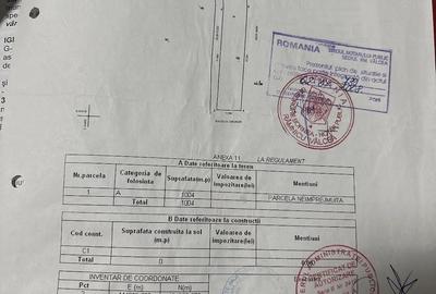 Teren de 1004 mp, în Vlădești