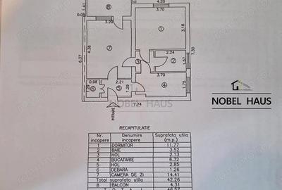 Apartament cu 2 camere în Sud - 11
