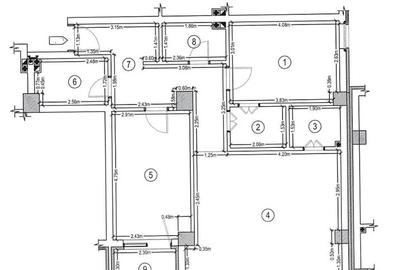 Apartament cu 3 camere circular, mobilat în Florești - 2