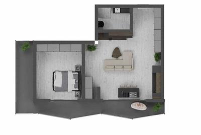 Apartament cu 2 camere decomandat în Nord