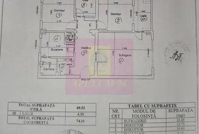Apartament cu 3 camere decomandat în Decebal