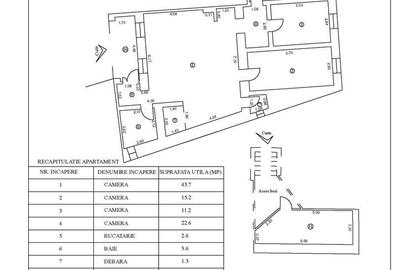 Apartament cu 4 camere semidecomandat în Ultracentral