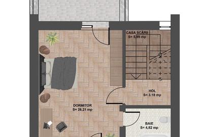 Casă individuală cu 4 camere cu Canalizare în Corbeanca - 4