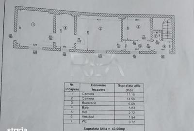 Apartament cu 2 camere, mobilat în Crângași - 10