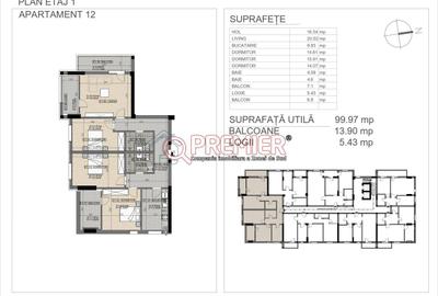 Apartament cu 4 camere în Berceni