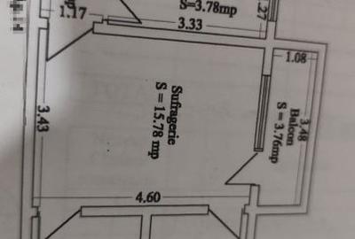Apartament cu 3 camere în Central