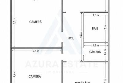 Casă cu 3 camere decomandat cu Teren 335 Mp în Trei Stejari