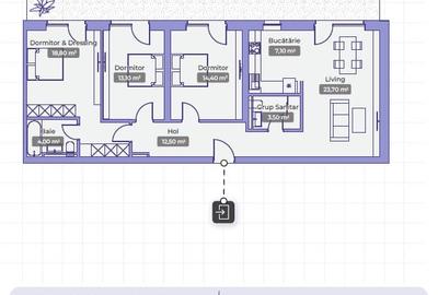 Apartament cu 4 camere semidecomandat în Voluntari - 12