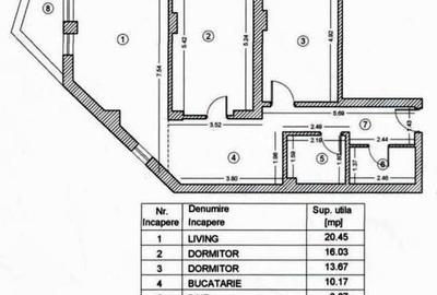 Apartament cu 3 camere semidecomandat, mobilat în Grozăvești - 17