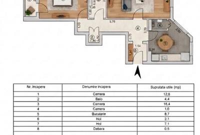 Apartament cu 2 camere decomandat în Siderurgiștilor - 2