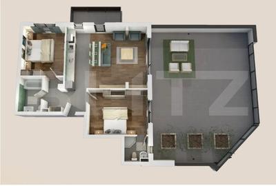 Apartament cu 3 camere în Central