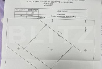 Teren Construcții intravilan de 395 mp, în Exterior Nord