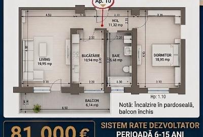 Garsonieră decomandată în Valea Adâncă - 1