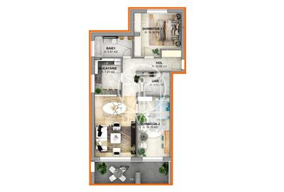 Apartament cu 3 camere decomandat în Exterior Vest - 13
