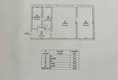 Apartament cu 2 camere semidecomandat, mobilat în Ultracentral - 10