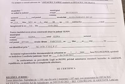 Teren Construcții intravilan de 1107 mp, în Glina - 3