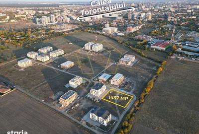 Teren de 1437 mp, în Torontalului