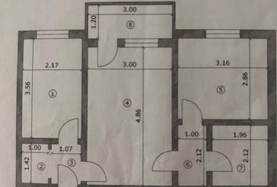 Apartament cu 2 camere semidecomandat în Central - 7