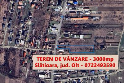 Teren de 3000 mp, în Slătioara