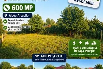 Teren de 600 mp, în Central