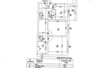 Apartament cu 3 camere în Central