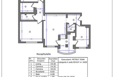 Apartament cu 3 camere semidecomandat în Basarab - 1