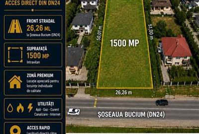 Teren intravilan de 1500 mp, în Bucium