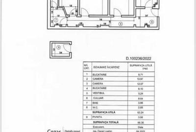 Apartament cu 3 camere decomandat în Grivița