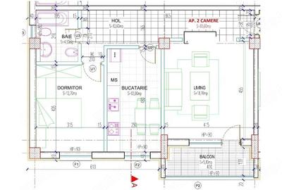Apartament cu 2 camere decomandat în Precista - 1