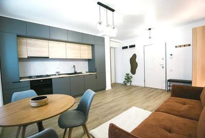 Apartament cu 2 camere semidecomandat, mobilat în Pipera