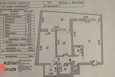 Apartament cu 3 camere decomandat, mobilat în Băneasa - 24