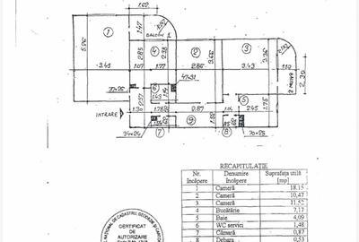 Apartament cu 3 camere decomandat în Militari