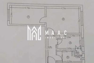 Apartament cu 2 camere semidecomandat, mobilat în Central