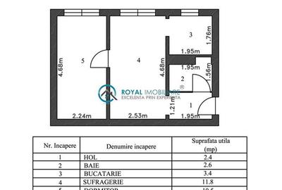 Apartament cu 2 camere nedecomandat, mobilat în Vest - 10