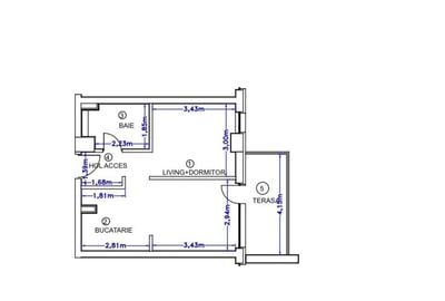 Apartament cu 2 camere, mobilat în Pipera - 3