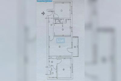 Apartament cu 3 camere semidecomandat în Crihala