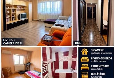 Apartament cu 3 camere decomandat în Central
