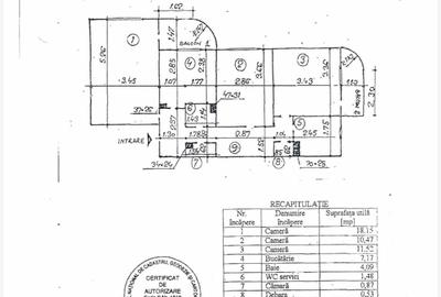Apartament cu 3 camere decomandat în Militari