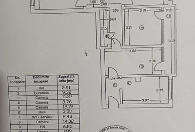 Apartament cu 4 camere semidecomandat în Gorjului
