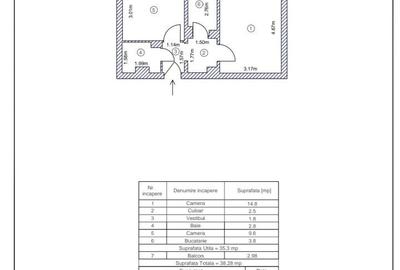 Apartament cu 2 camere decomandat în Lujerului - 1