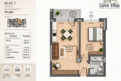 Apartament cu 2 camere în Central - 2