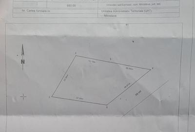 Teren de 650 mp, în Miroslava